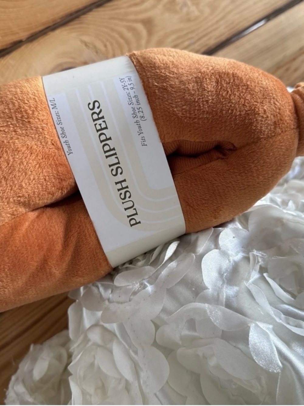 Youth Child Size M / L 2Y - 5Y Turkey Leg Drumstick Plush Slippers New